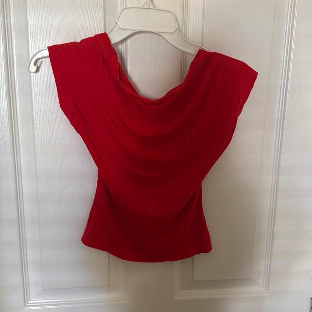 Shein red crop top size S